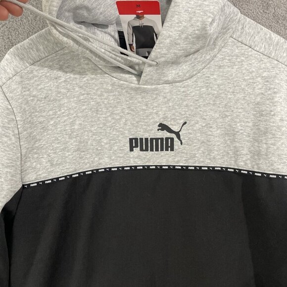 NEW Puma Men's Colorblock Hoodie Pullover Sweatshirt, Size-M - Picture 4 of 7